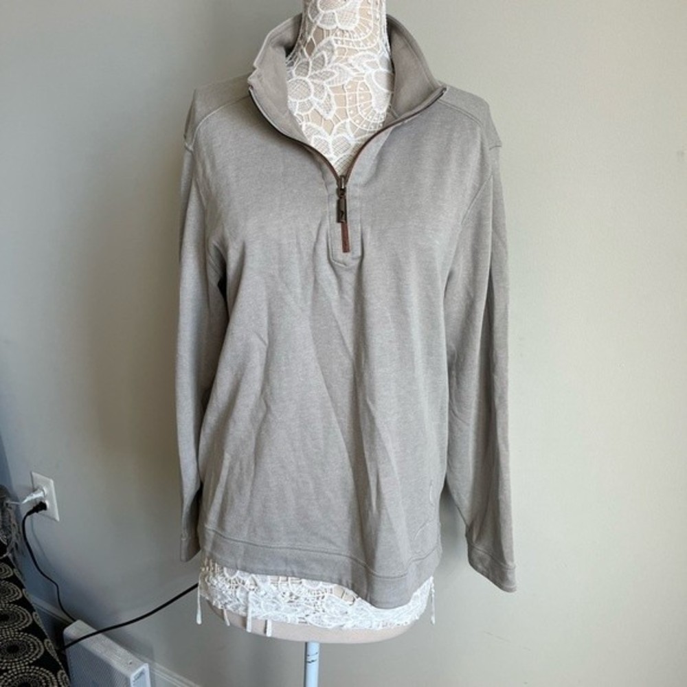 Tommy Bahama Quarter Zip Sweatshirt - Picture 2 of 9